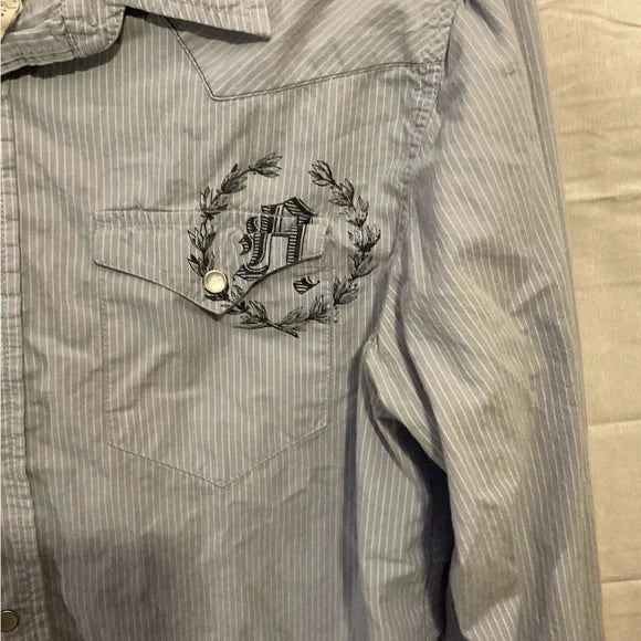 Aeropostale Blue Casual Button Down Shirt