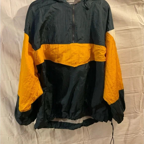 Black and Yellow Windbreaker Jacket